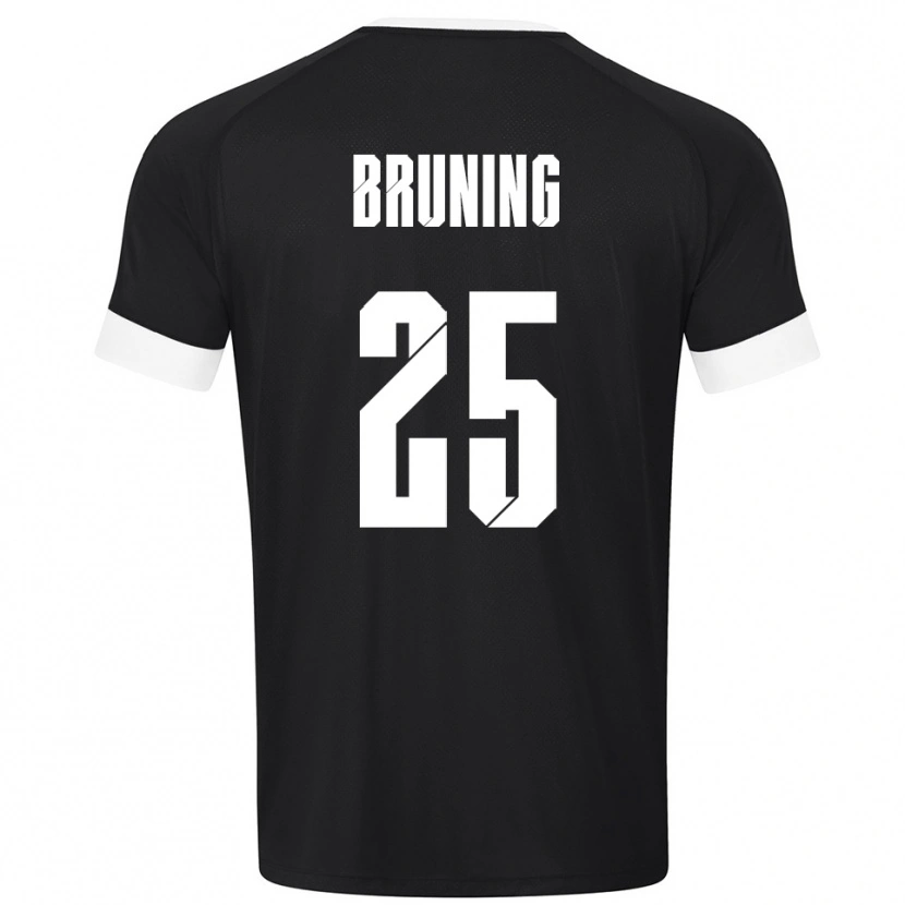 Danxen Bambino Malte Brüning #25 Maglia Gara Portiere Bianco Nero 2025/26 Maglietta