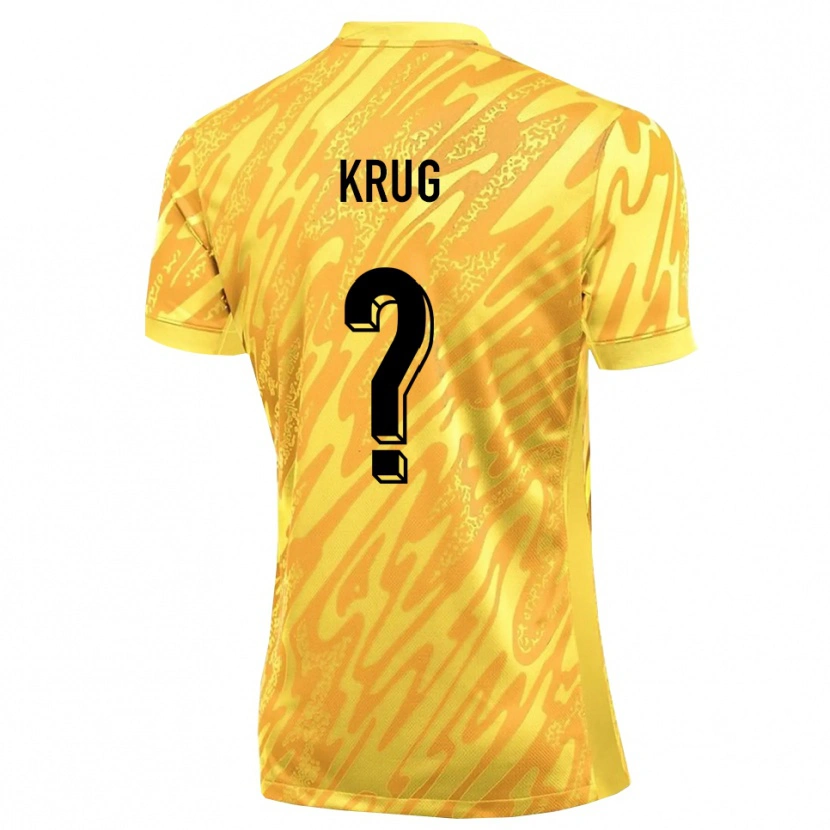 Danxen Bambino Jannis Krug #0 Maglia Gara Portiere Arancio Giallo 2025/26 Maglietta