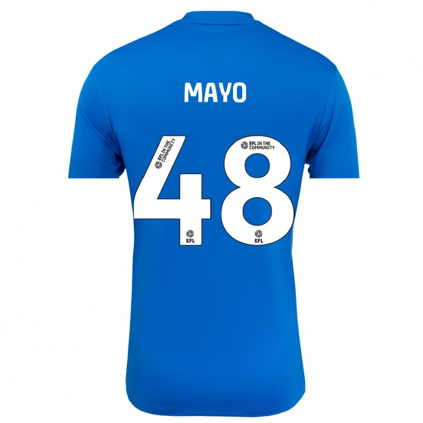Danxen Bambino Bradley Mayo #48 Maglia Gara Portiere Blu Bianco 2025/26 Maglietta