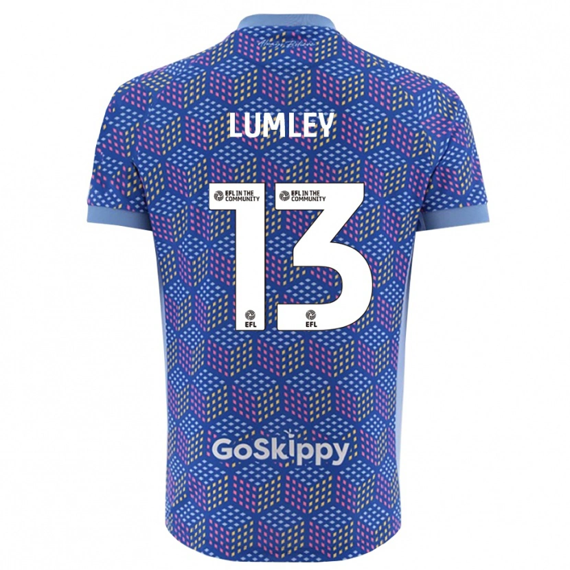 Danxen Bambino Joe Lumley #13 Maglia Gara Portiere Blu Nero 2025/26 Maglietta