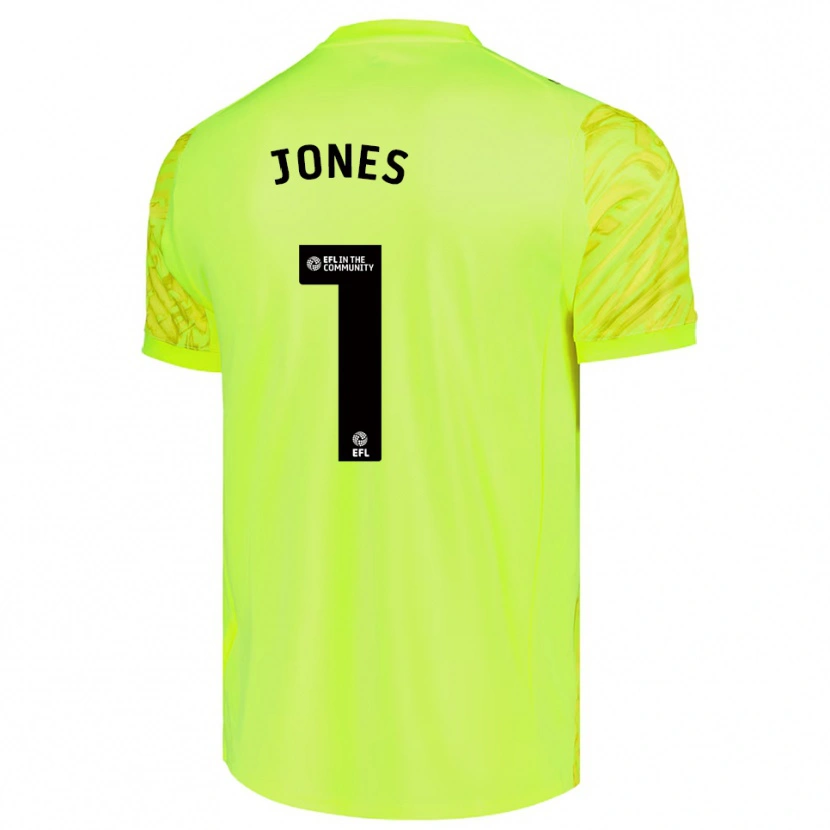 Danxen Bambino Lucy Jones #1 Maglia Gara Portiere Verde Fluo 2025/26 Maglietta