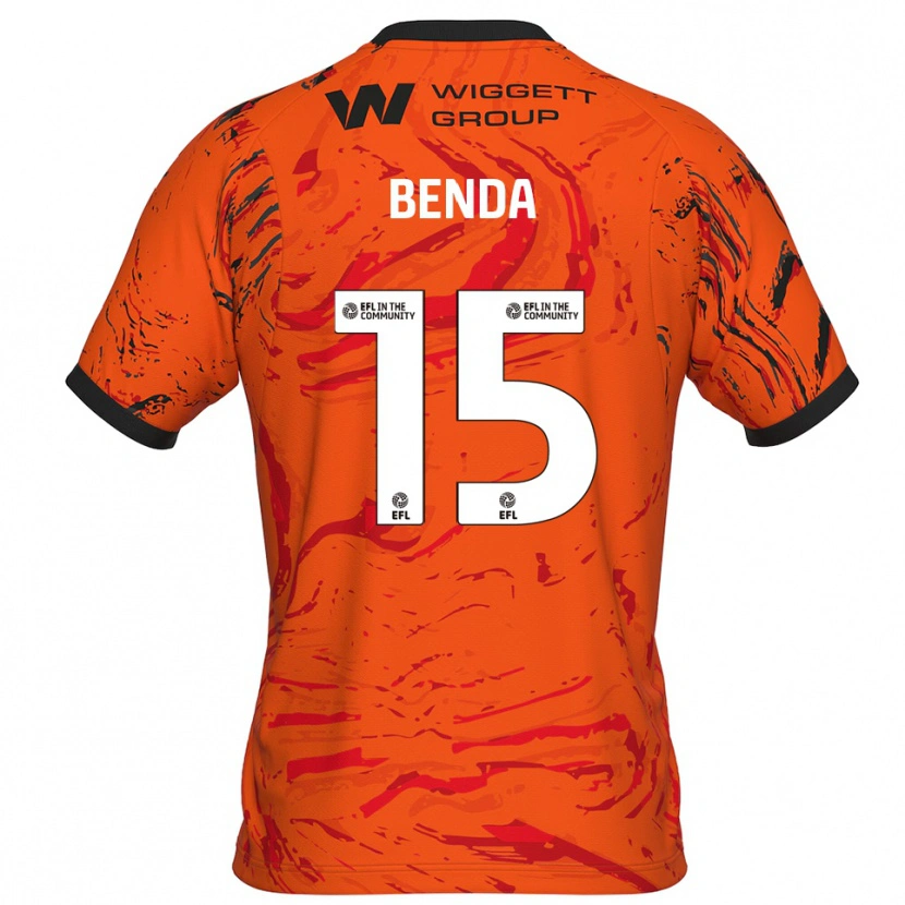 Danxen Bambino Steven Benda #15 Maglia Gara Portiere Arancione Nero 2025/26 Maglietta
