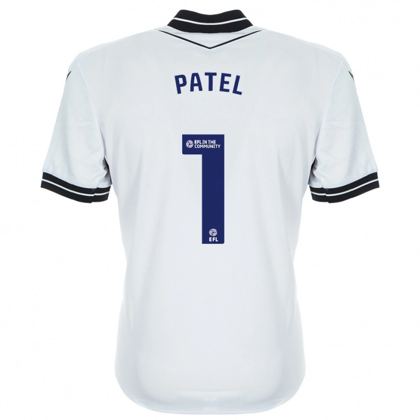 Danxen Bambino Ajae Patel #1 Maglia Gara Portiere Bianco Blu Reale 2025/26 Maglietta