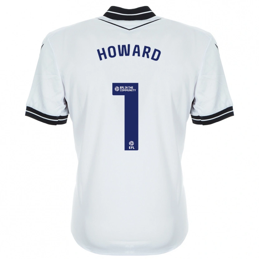 Danxen Bambino Beth Howard #1 Maglia Gara Portiere Bianco Blu Reale 2025/26 Maglietta