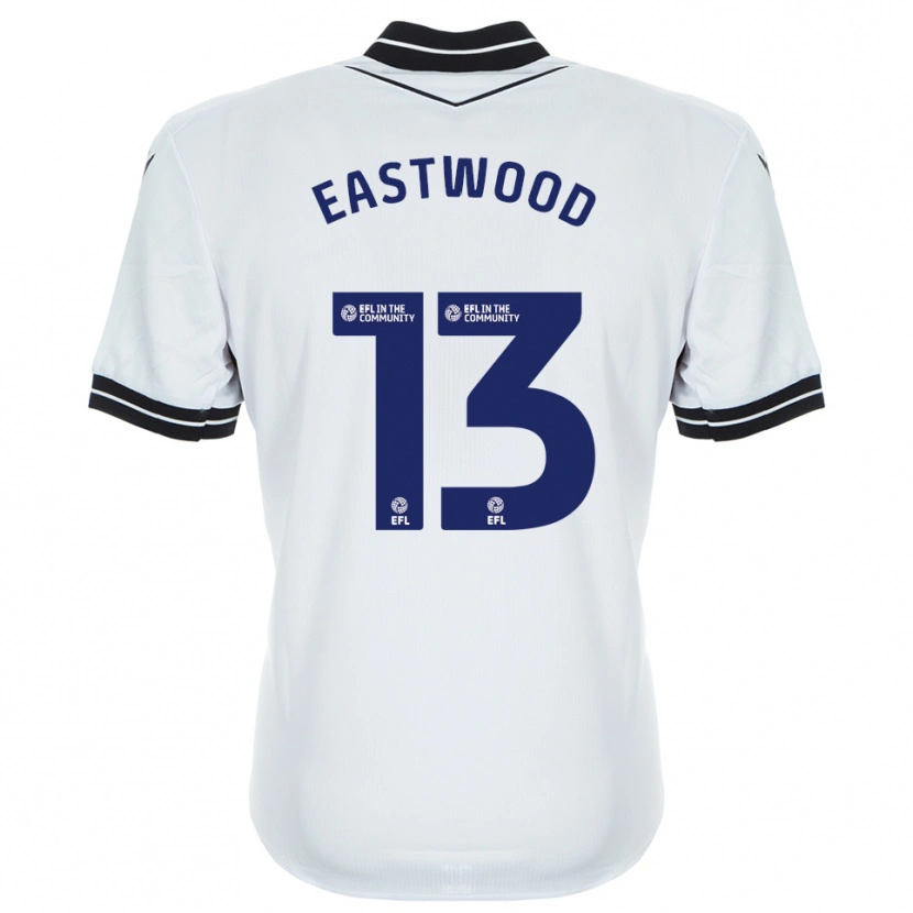 Danxen Bambino Simon Eastwood #13 Maglia Gara Portiere Bianco Blu Reale 2025/26 Maglietta