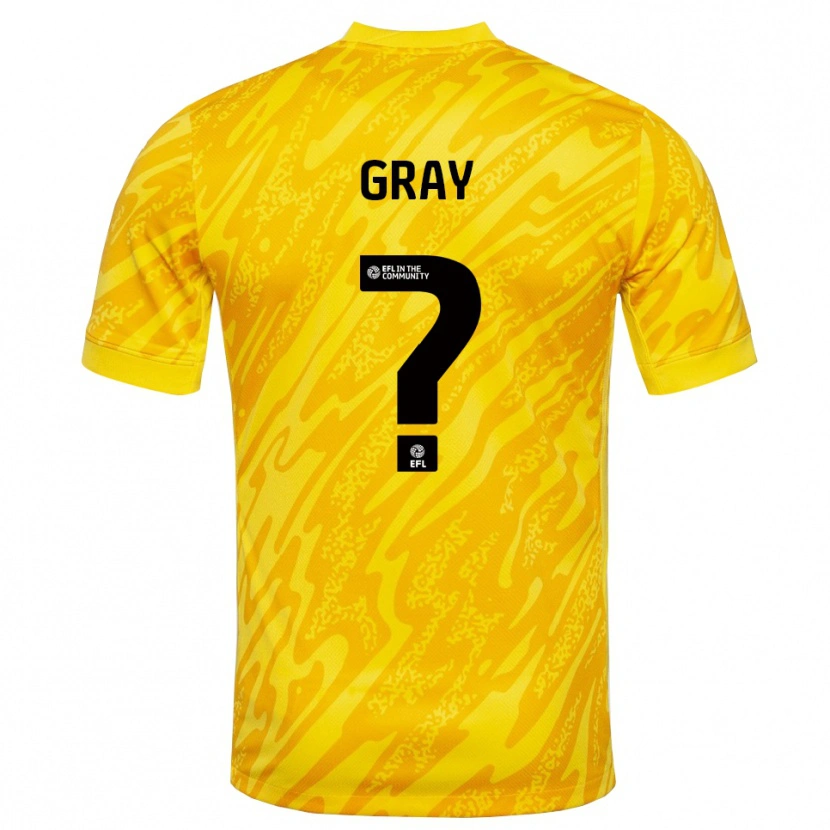 Danxen Bambino Jessica Gray #0 Maglia Gara Portiere Nero Giallo 2025/26 Maglietta