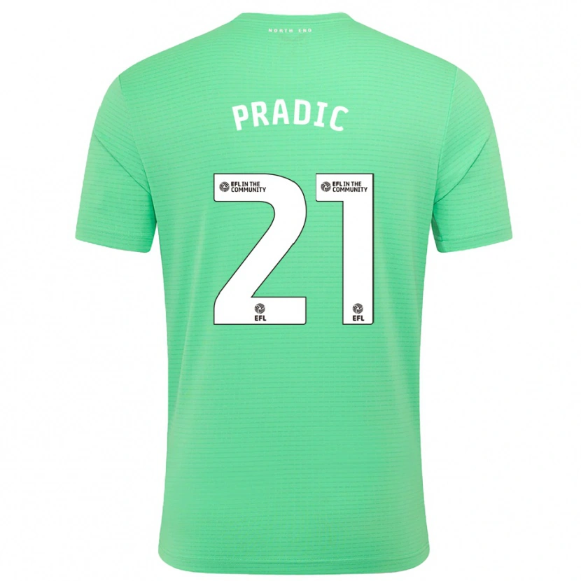 Danxen Bambino James Pradic #21 Maglia Gara Portiere Turchese Pastello 2025/26 Maglietta