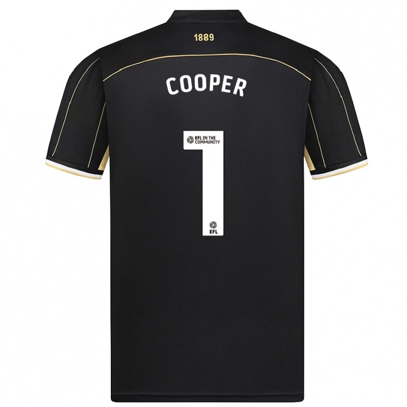 Danxen Bambino Michael Cooper #1 Maglia Gara Portiere Marrone Nero 2025/26 Maglietta