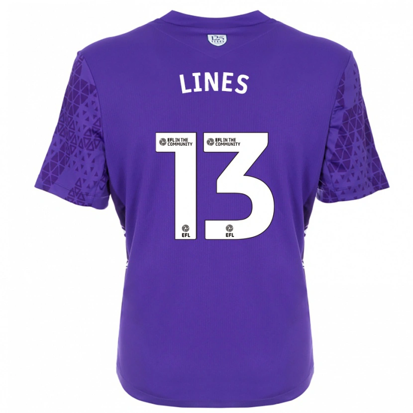 Danxen Bambino Jack Lines #13 Maglia Gara Portiere Viola Bianco 2025/26 Maglietta