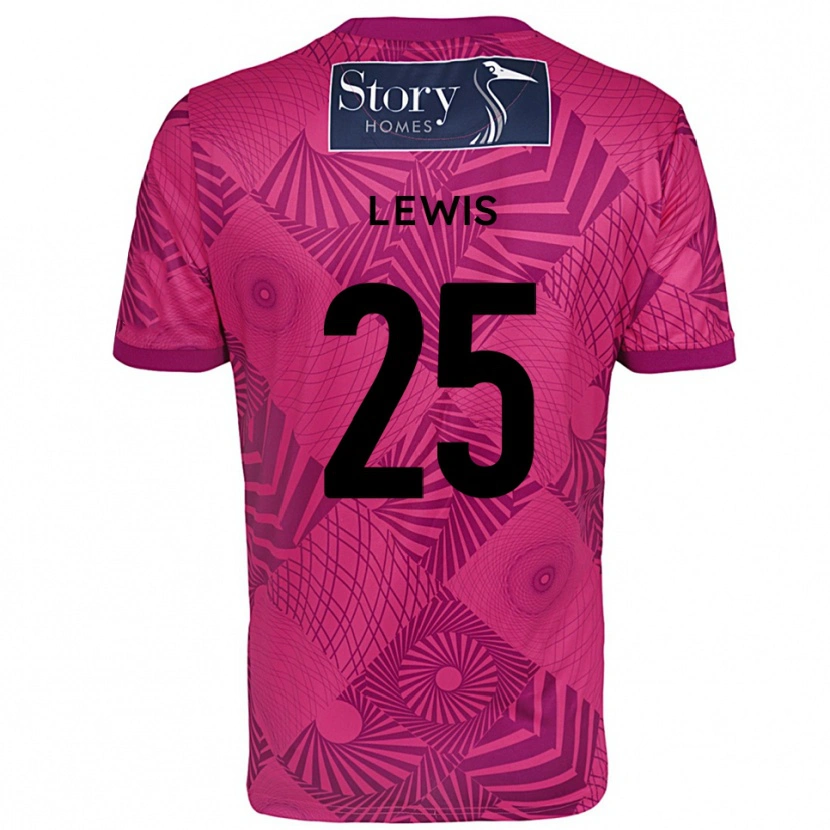 Danxen Bambino Harry Lewis #25 Maglia Gara Portiere Viola Magenta 2025/26 Maglietta