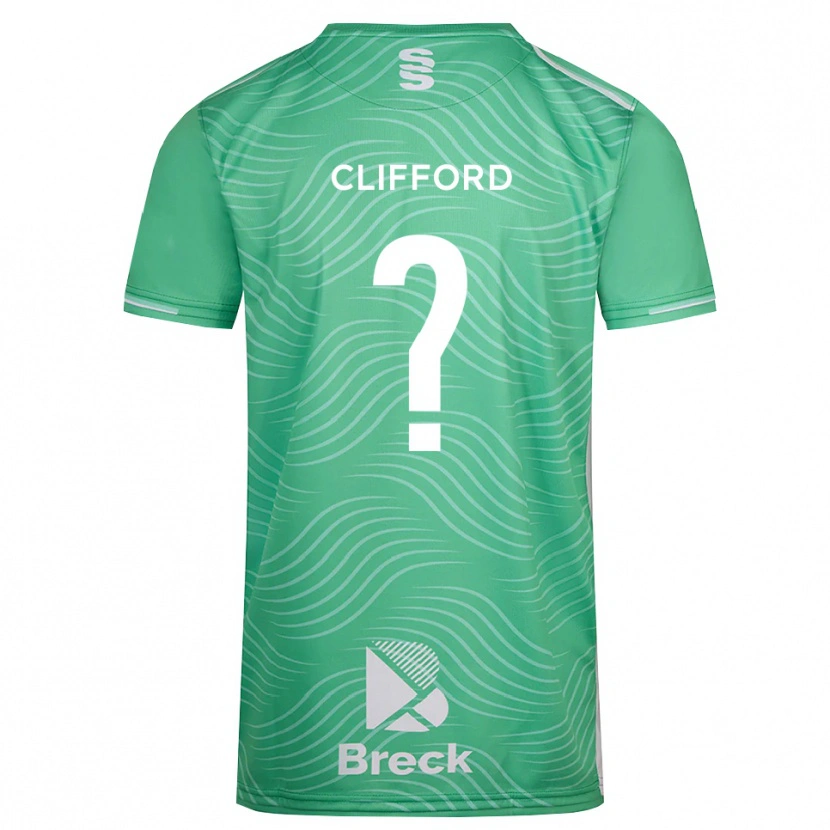 Danxen Bambino Alex Clifford #0 Maglia Gara Portiere Verde Turchese 2025/26 Maglietta