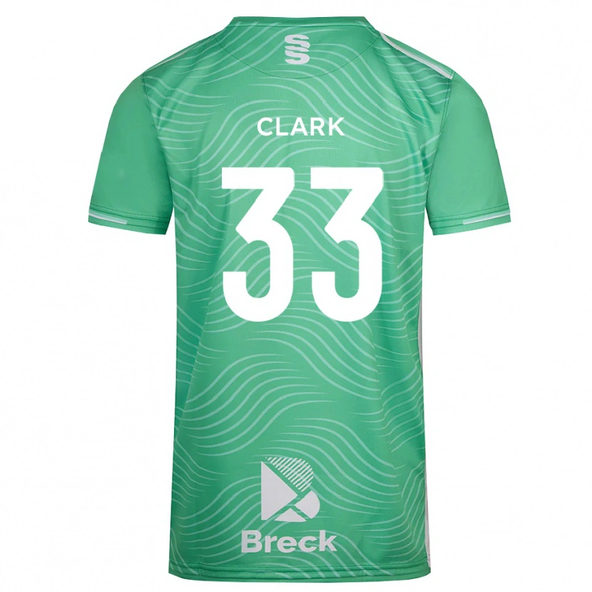 Danxen Bambino Charlie Clark #33 Maglia Gara Portiere Verde Turchese 2025/26 Maglietta