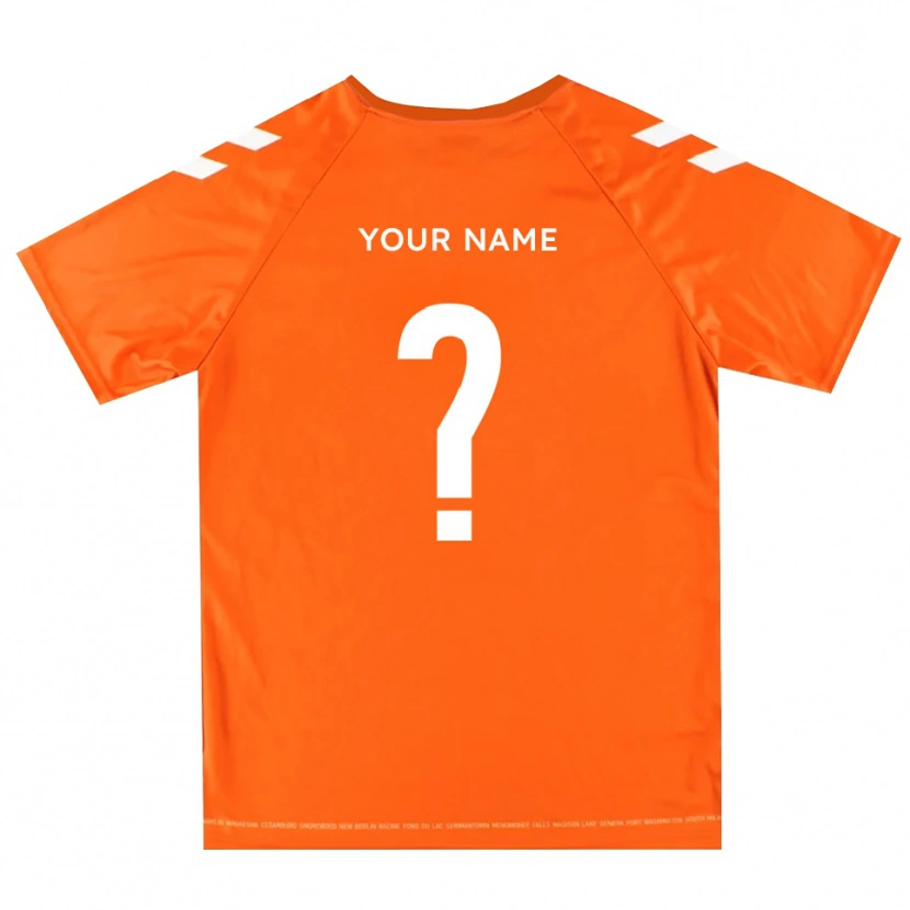 Danxen Bambino York City FC Maglia Gara Portiere Bianco Arancio 2025/26 Maglietta
