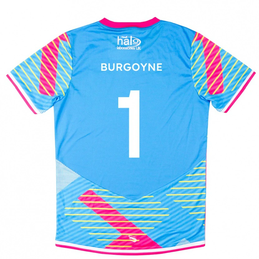 Danxen Bambino Harry Burgoyne #1 Maglia Gara Portiere Rosa Cielo 2025/26 Maglietta