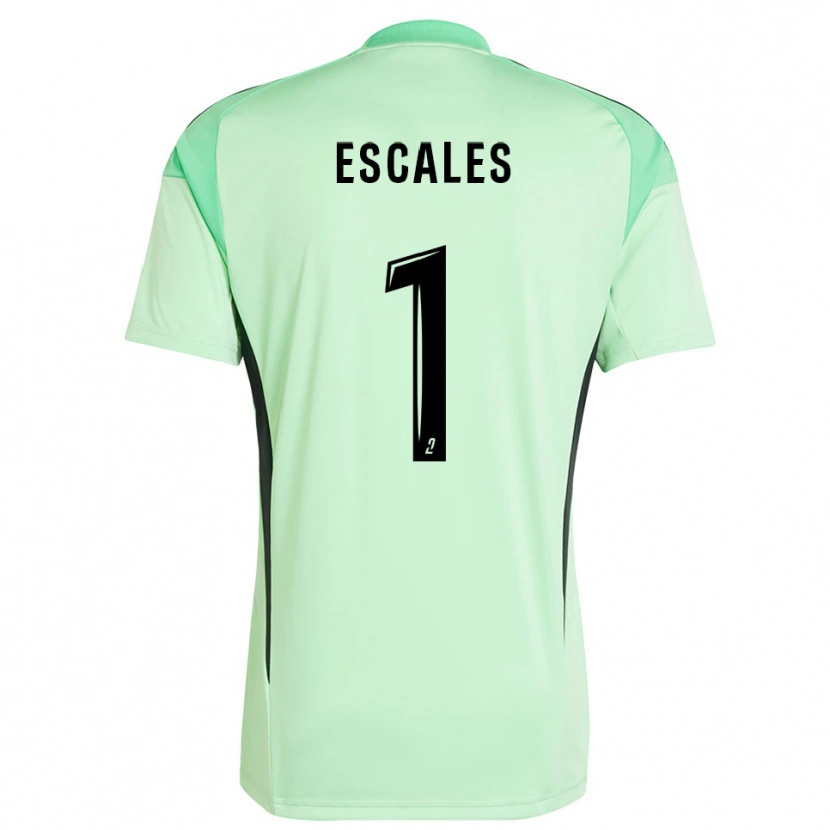 Danxen Bambino Florian Escales #1 Maglia Gara Portiere Verde Chiaro Nero 2025/26 Maglietta