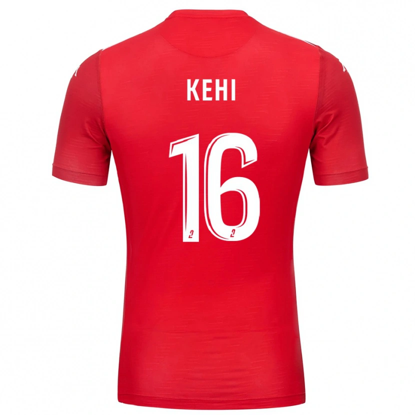 Danxen Bambino Marc-Olivier Kehi #16 Maglia Gara Portiere Bianco Rosso 2025/26 Maglietta