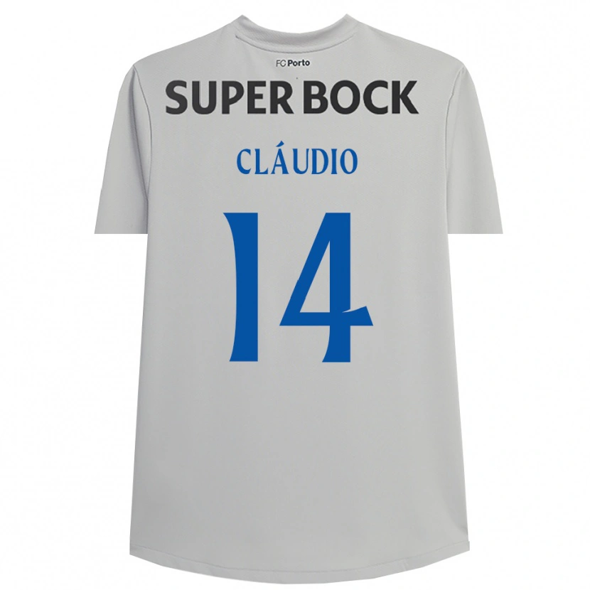 Danxen Bambino Cláudio Ramos #14 Maglia Gara Portiere Grigio Chiaro Nero 2025/26 Maglietta