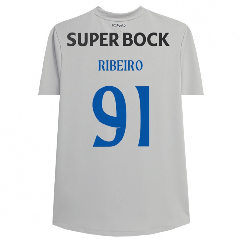 Danxen Bambino Gonçalo Ribeiro #91 Maglia Gara Portiere Grigio Chiaro Nero 2025/26 Maglietta