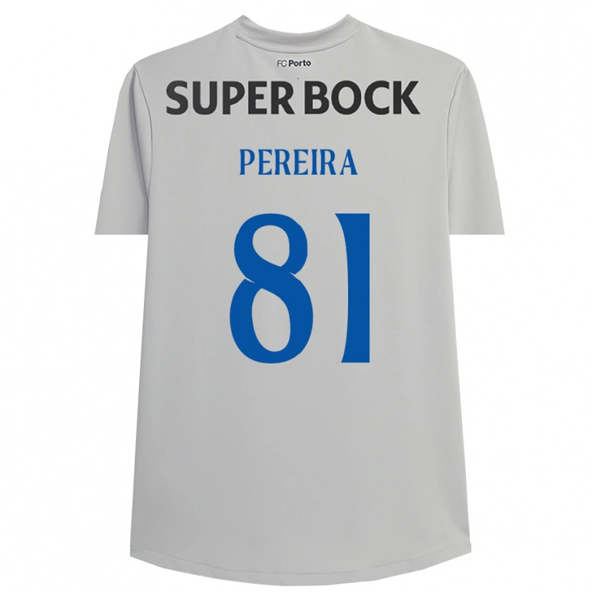 Danxen Bambino Martim Pereira #81 Maglia Gara Portiere Grigio Chiaro Nero 2025/26 Maglietta