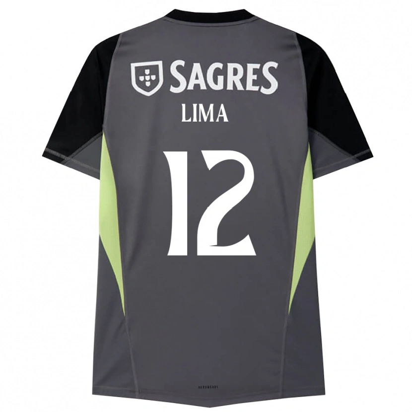 Danxen Bambino Thaís Lima #12 Maglia Gara Portiere Grigio Scuro Nero 2025/26 Maglietta