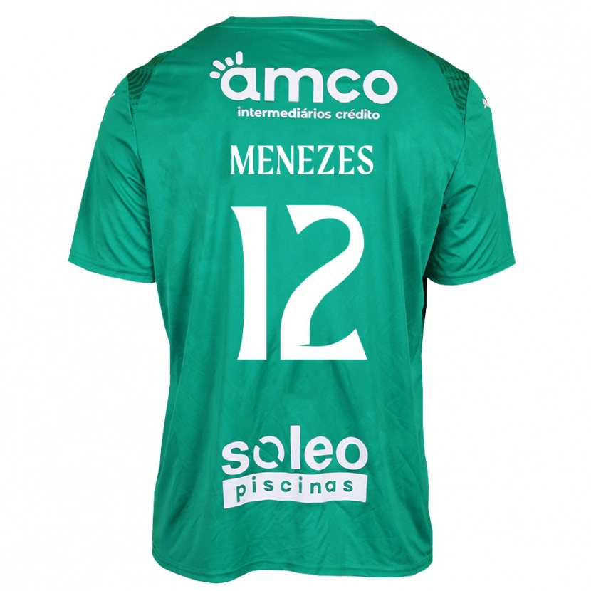 Danxen Bambino Gabriel Menezes #12 Maglia Gara Portiere Verde Bianco 2025/26 Maglietta