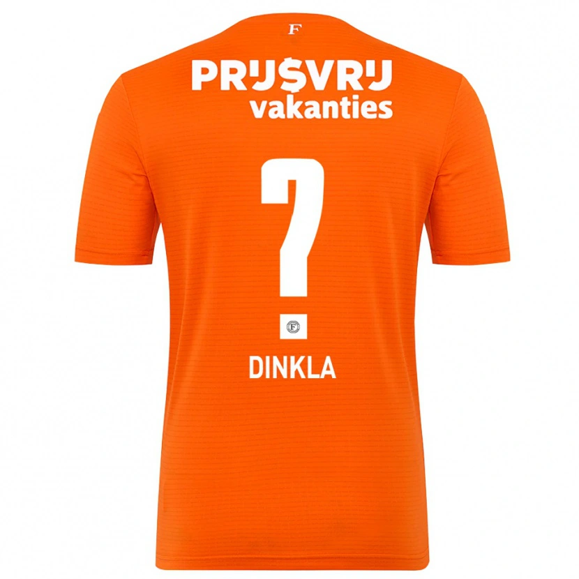 Danxen Bambino Claire Dinkla #0 Maglia Gara Portiere Arancio Nero 2025/26 Maglietta