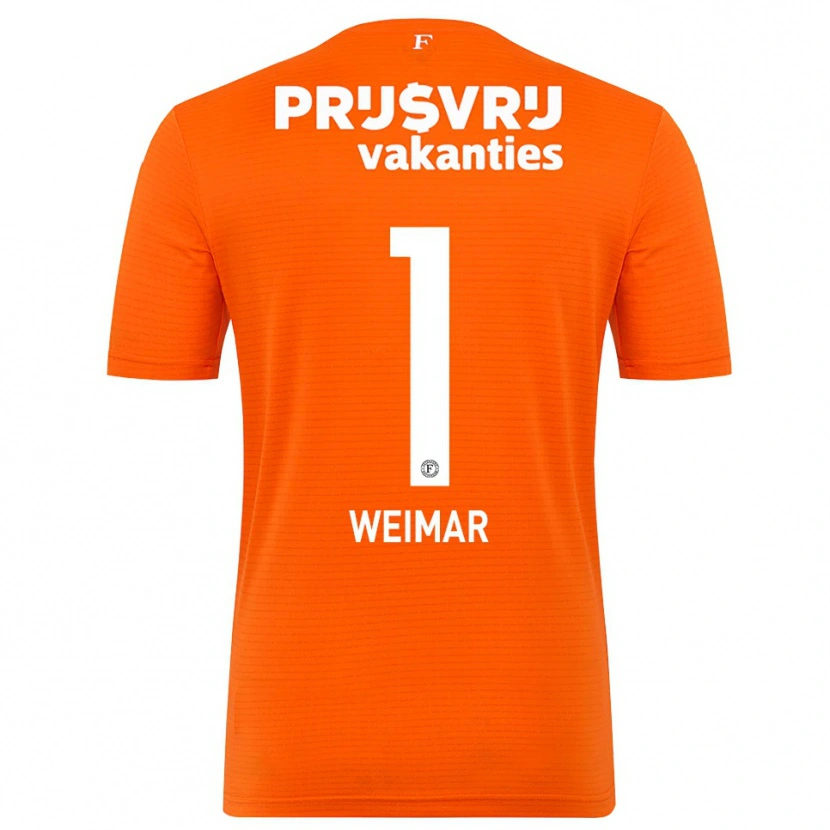 Danxen Bambino Jacintha Weimar #1 Maglia Gara Portiere Arancio Nero 2025/26 Maglietta