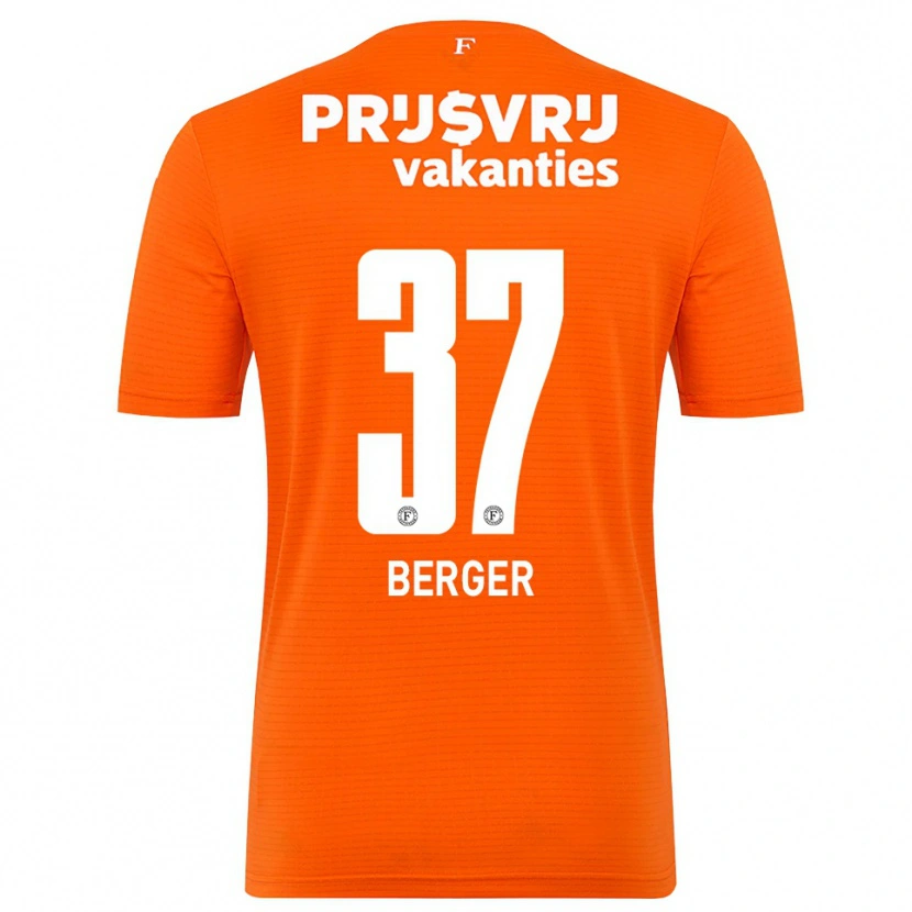 Danxen Bambino Mannou Berger #37 Maglia Gara Portiere Arancio Nero 2025/26 Maglietta