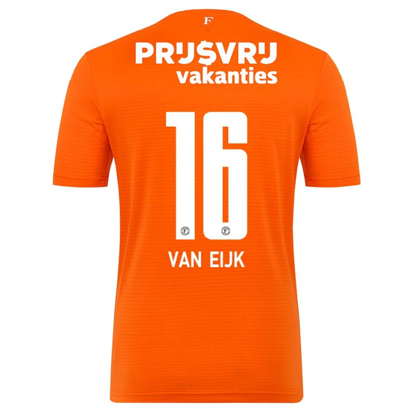Danxen Bambino Roos Van Eijk #16 Maglia Gara Portiere Arancio Nero 2025/26 Maglietta