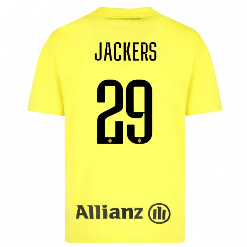 Danxen Bambino Nordin Jackers #29 Maglia Gara Portiere Giallo Nero 2025/26 Maglietta