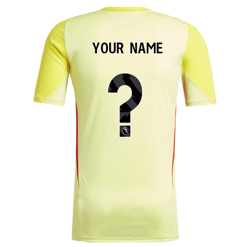 Danxen Bambino Liverpool FC Maglia Gara Portiere Giallo Rosso 2025/26 Maglietta