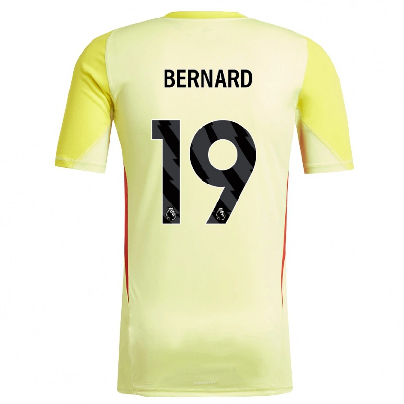 Danxen Bambino DJ Bernard #19 Maglia Gara Portiere Giallo Rosso 2025/26 Maglietta