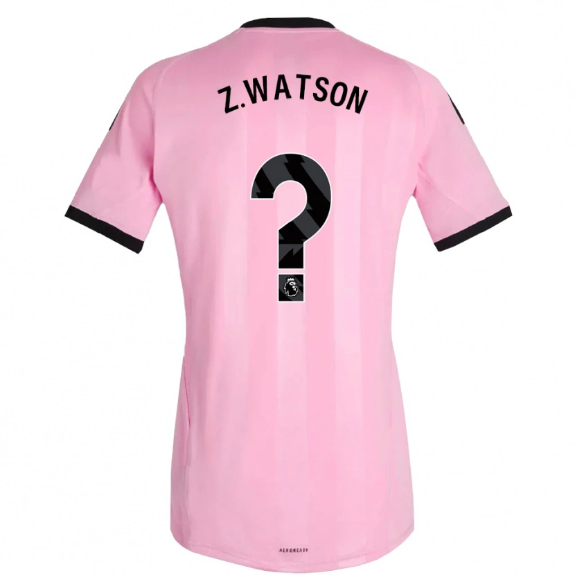 Danxen Bambino Zac Watson #0 Maglia Gara Portiere Rosa Nero 2025/26 Maglietta