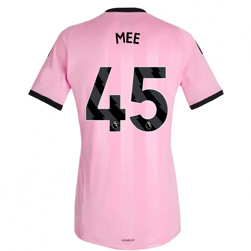 Danxen Bambino Dermot Mee #45 Maglia Gara Portiere Rosa Nero 2025/26 Maglietta