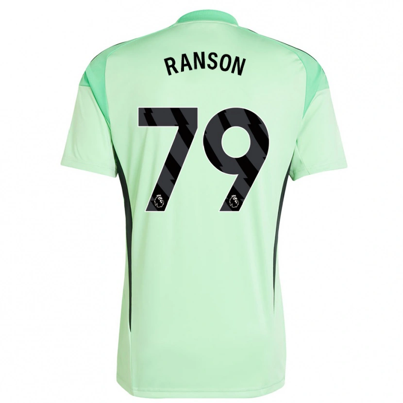 Danxen Bambino Khari Ranson #79 Maglia Gara Portiere Verde Chiaro Nero 2025/26 Maglietta