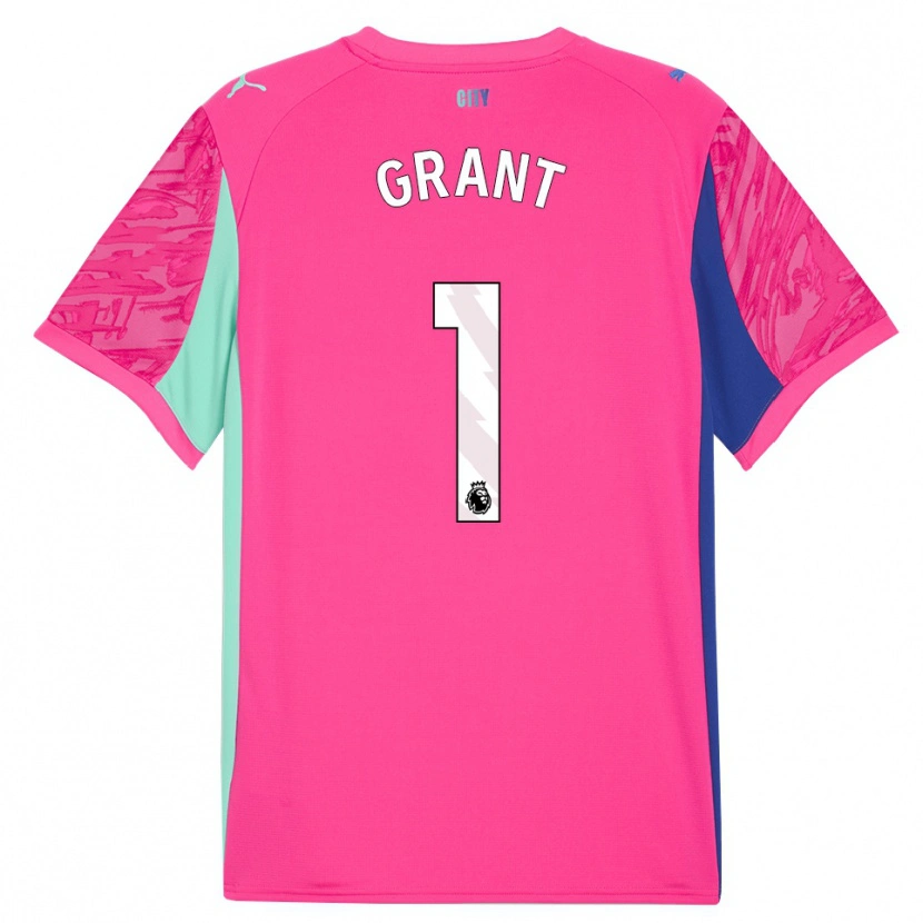 Danxen Bambino True Grant #1 Maglia Gara Portiere Rosa Chiaro 2025/26 Maglietta
