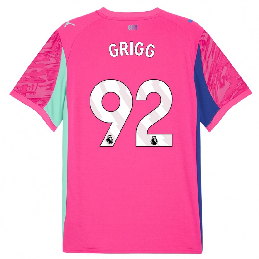 Danxen Bambino Finley Grigg #92 Maglia Gara Portiere Rosa Chiaro 2025/26 Maglietta