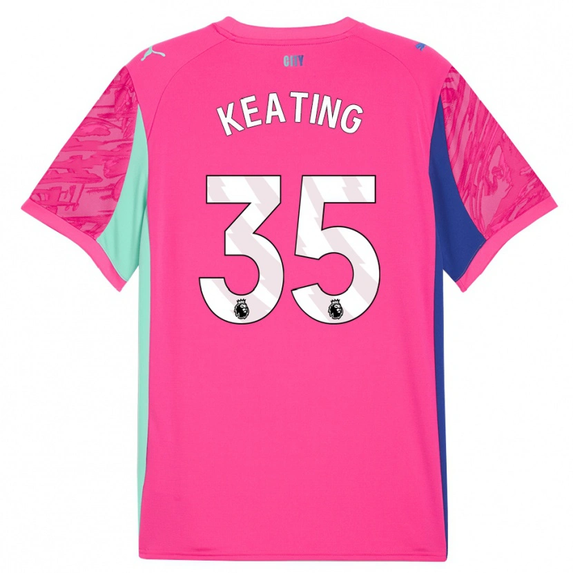 Danxen Bambino Khiara Keating #35 Maglia Gara Portiere Rosa Chiaro 2025/26 Maglietta