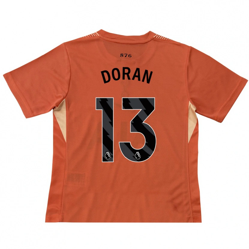 Danxen Bambino Farren Doran #13 Maglia Gara Portiere Arancio Nero 2025/26 Maglietta
