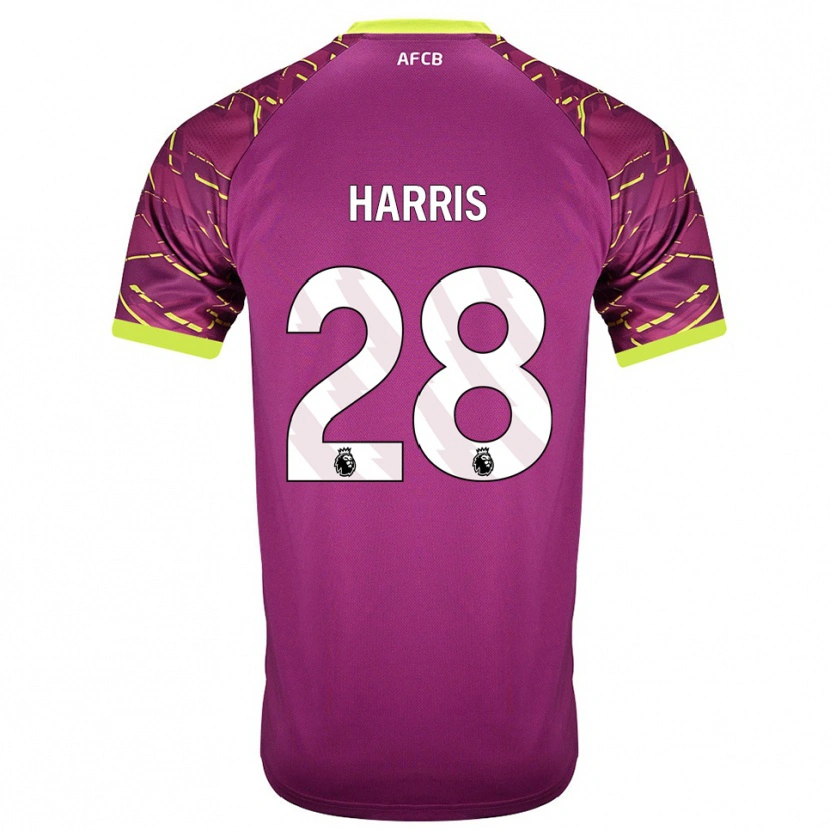 Danxen Bambino Charlotte Harris #28 Maglia Gara Portiere Magenta Scuro 2025/26 Maglietta