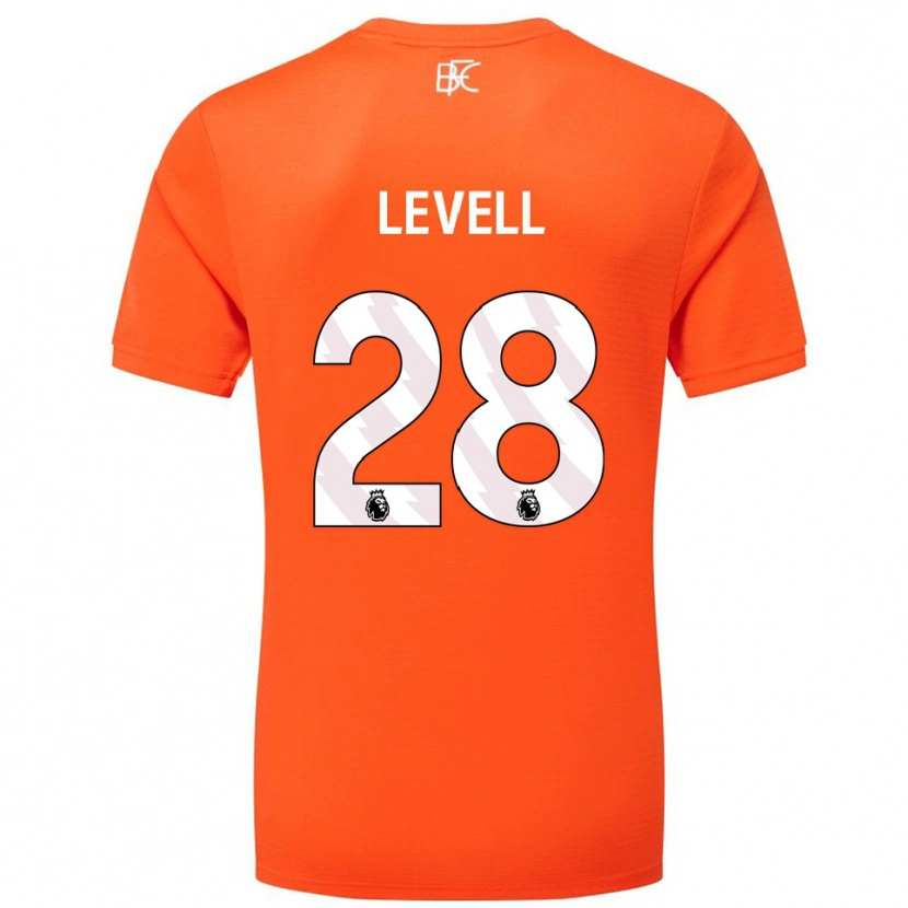 Danxen Bambino Kirstie Levell #28 Maglia Gara Portiere Arancio Bianco 2025/26 Maglietta