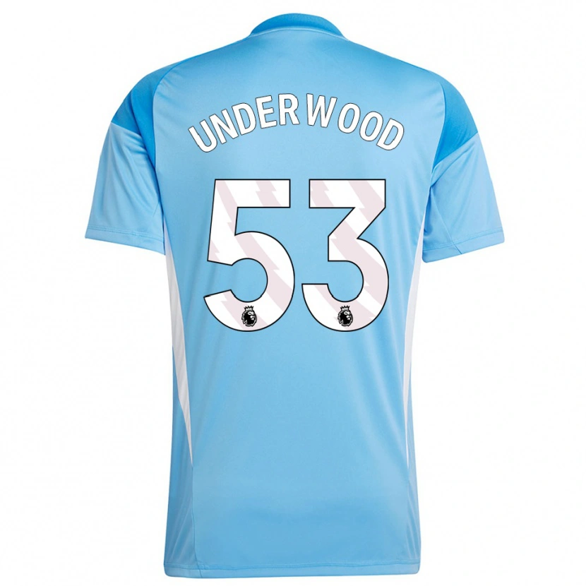 Danxen Bambino Marco Underwood #53 Maglia Gara Portiere Bianco Blu 2025/26 Maglietta