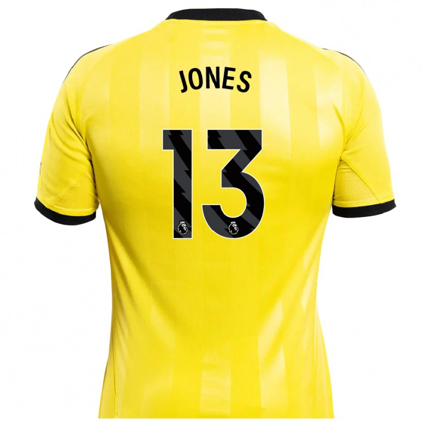 Danxen Bambino Tyler Jones #13 Maglia Gara Portiere Giallo Nero 2025/26 Maglietta