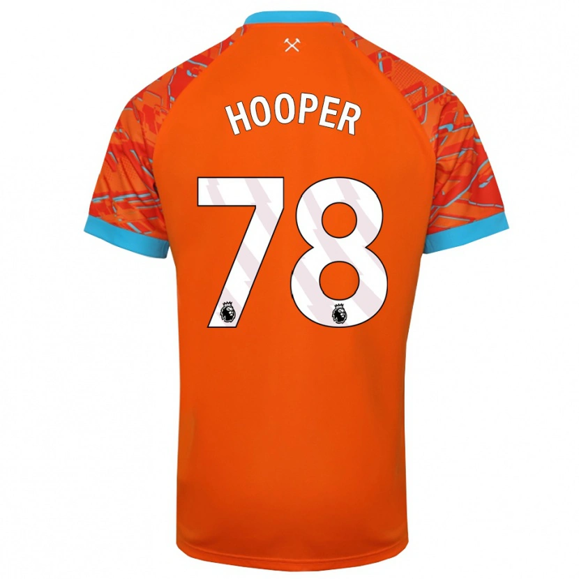 Danxen Bambino Finley Hooper #78 Maglia Gara Portiere Bianco Arancio 2025/26 Maglietta
