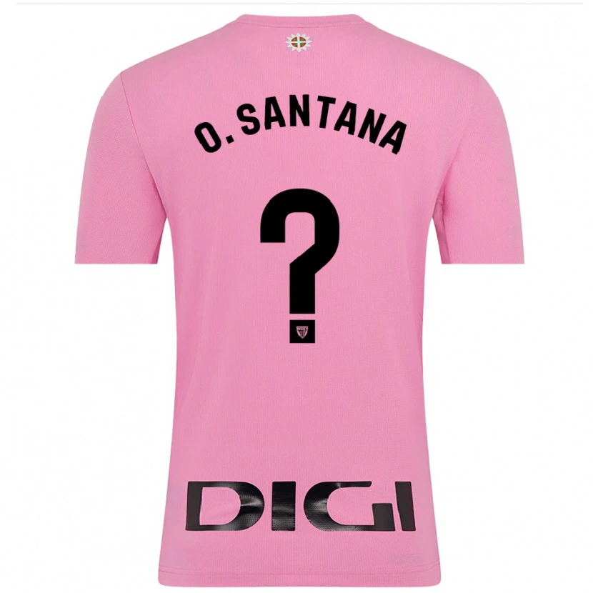 Danxen Bambino Olatz Santana Amado #0 Maglia Gara Portiere Rosa Nero 2025/26 Maglietta