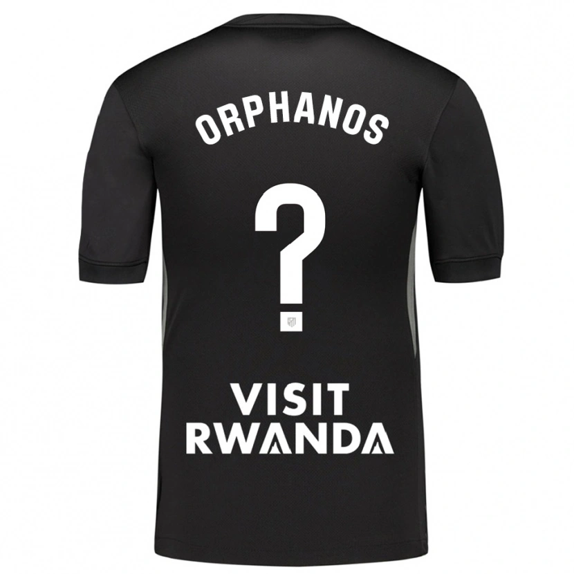 Danxen Bambino Stamatis Orphanos #0 Maglia Gara Portiere Nero Bianco 2025/26 Maglietta