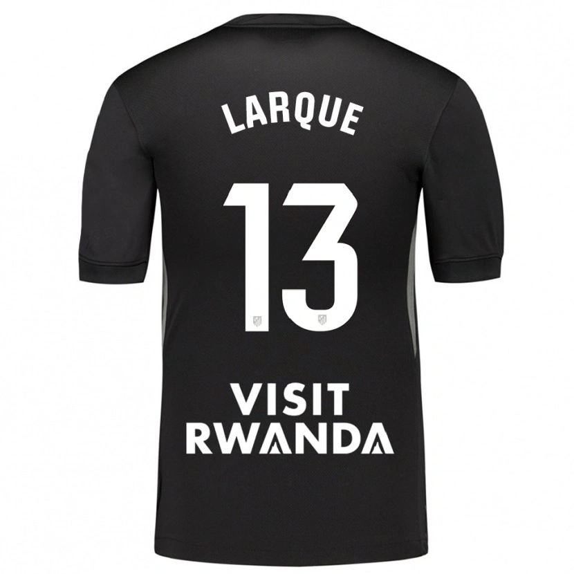 Danxen Bambino Patricia Larqué #13 Maglia Gara Portiere Nero Bianco 2025/26 Maglietta