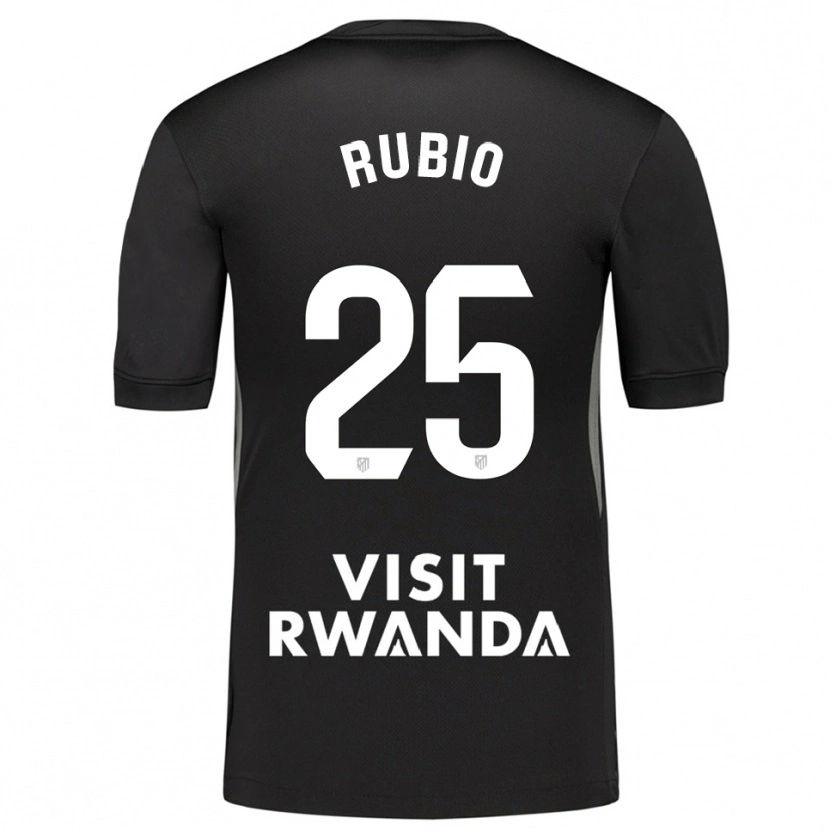 Danxen Bambino Daniel Rubio #25 Maglia Gara Portiere Nero Bianco 2025/26 Maglietta