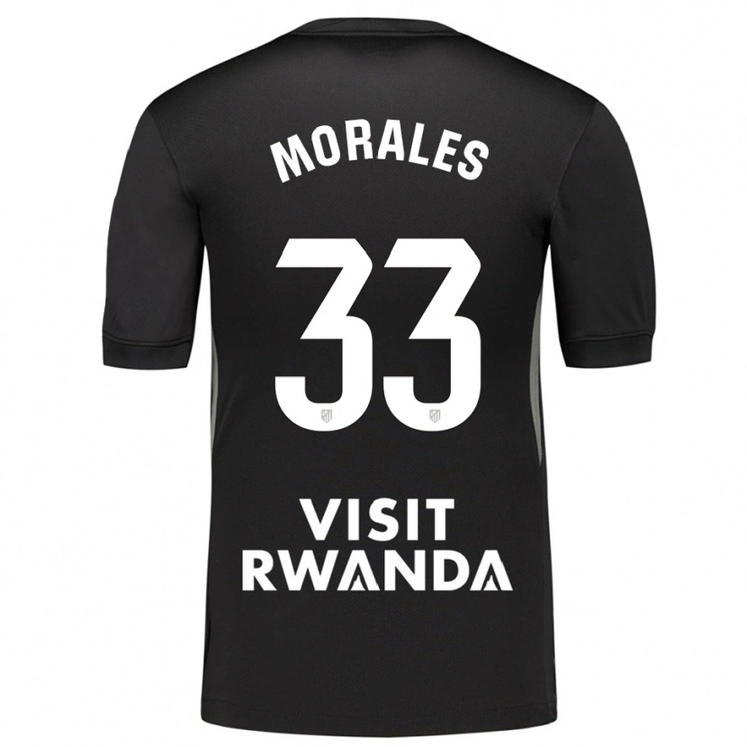 Danxen Bambino Luismi Morales #33 Maglia Gara Portiere Nero Bianco 2025/26 Maglietta