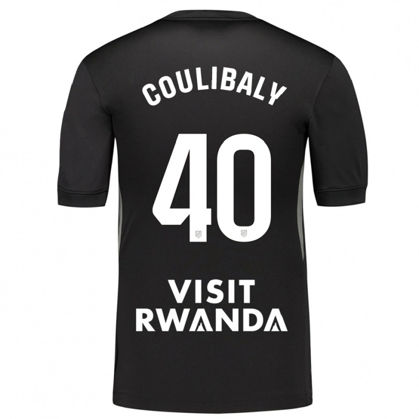 Danxen Bambino Izan Coulibaly #40 Maglia Gara Portiere Nero Bianco 2025/26 Maglietta
